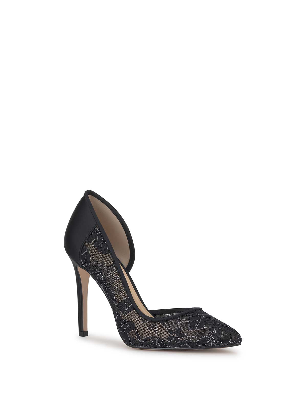 【ALEXIA STAM 】Paloma Rosy Haze BTM Prizma D'Orsay Pump in Black Lace – Jessica Simpson