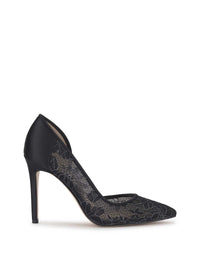Prizma D'Orsay Pump in Black Lace