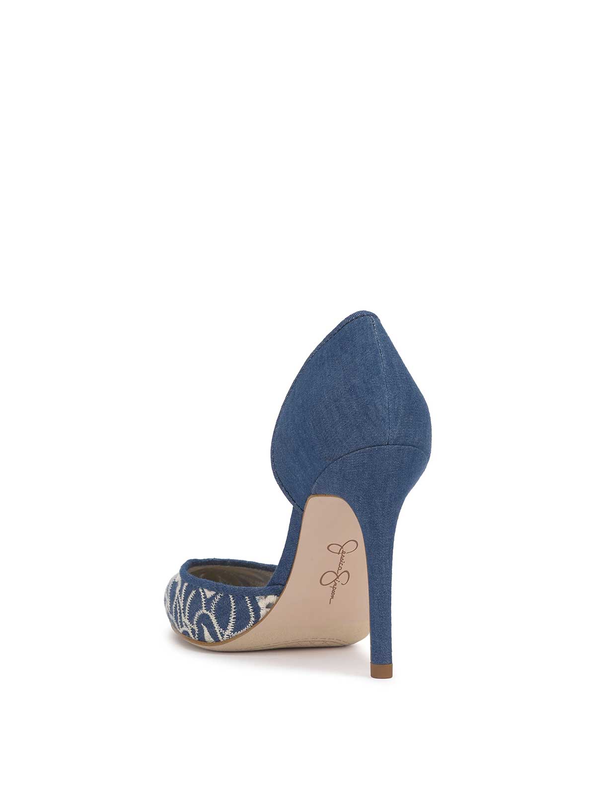 Prizma D'Orsay Pump in Floral Denim