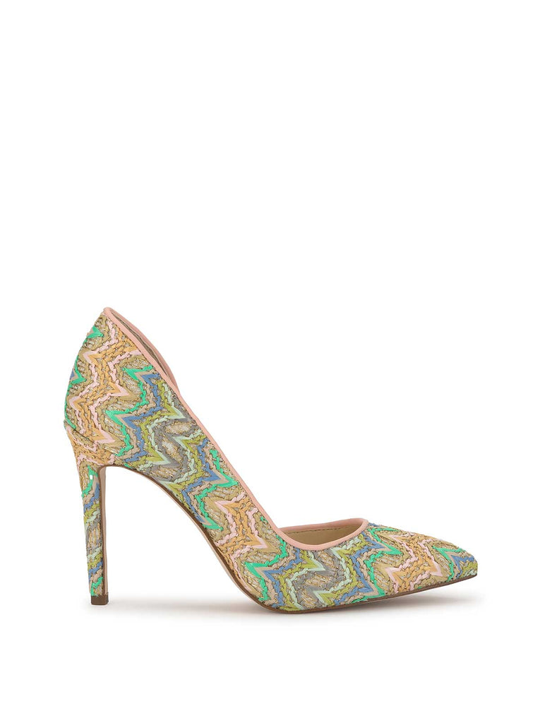 Prizma D'Orsay Pump in Raffia Chevron – Jessica Simpson