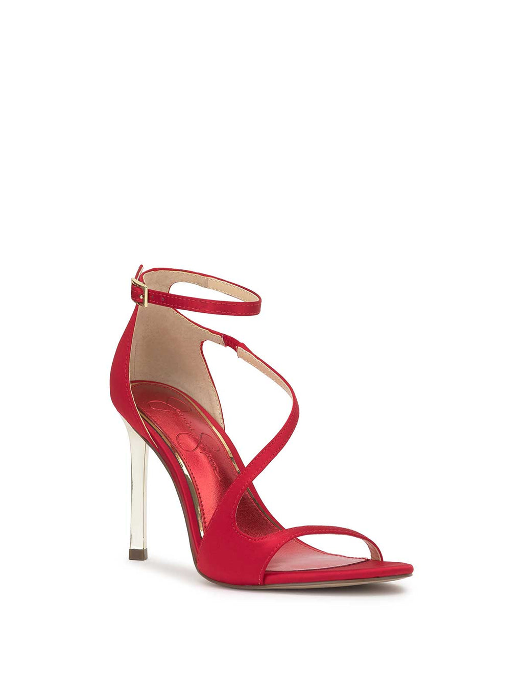 Qamille High Heel in Red Muse