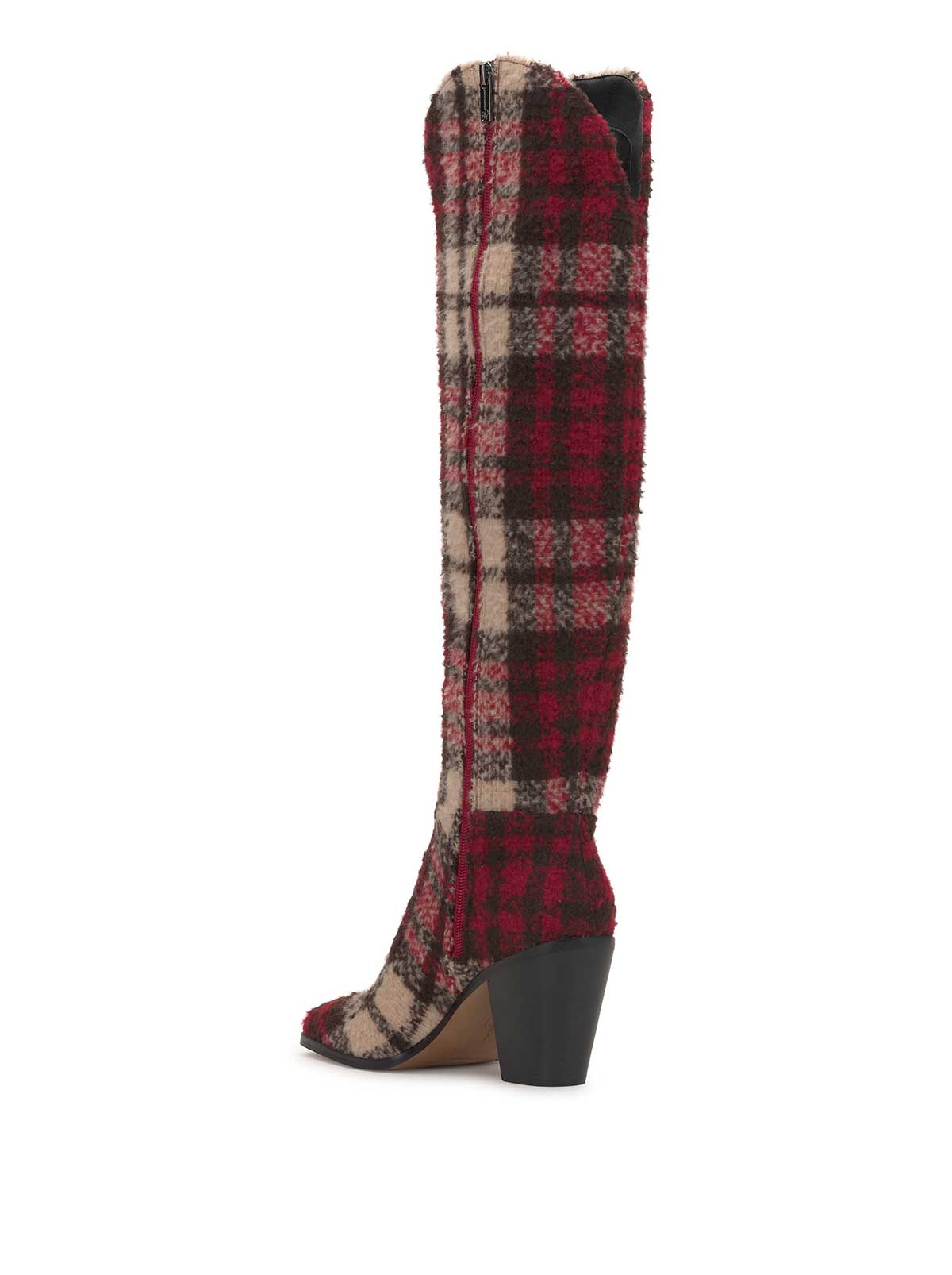 Red checkered hot sale boots