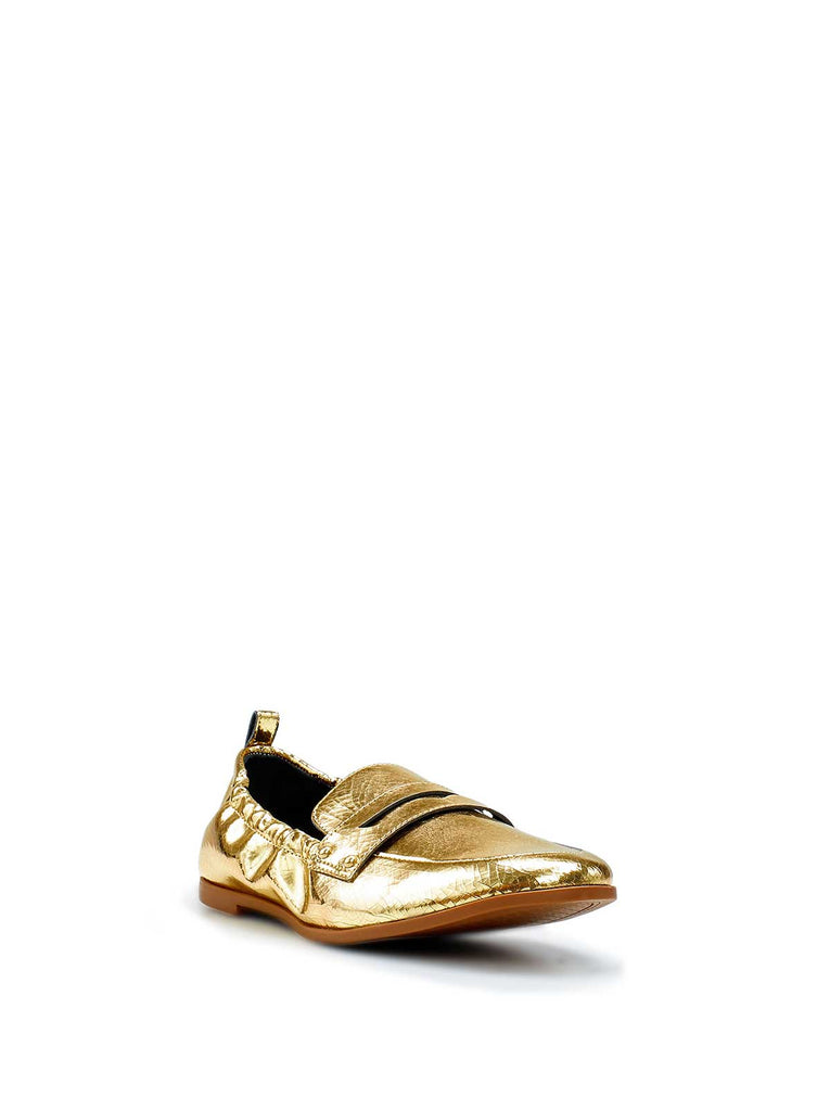 Selipa Metallic Loafer in Gold