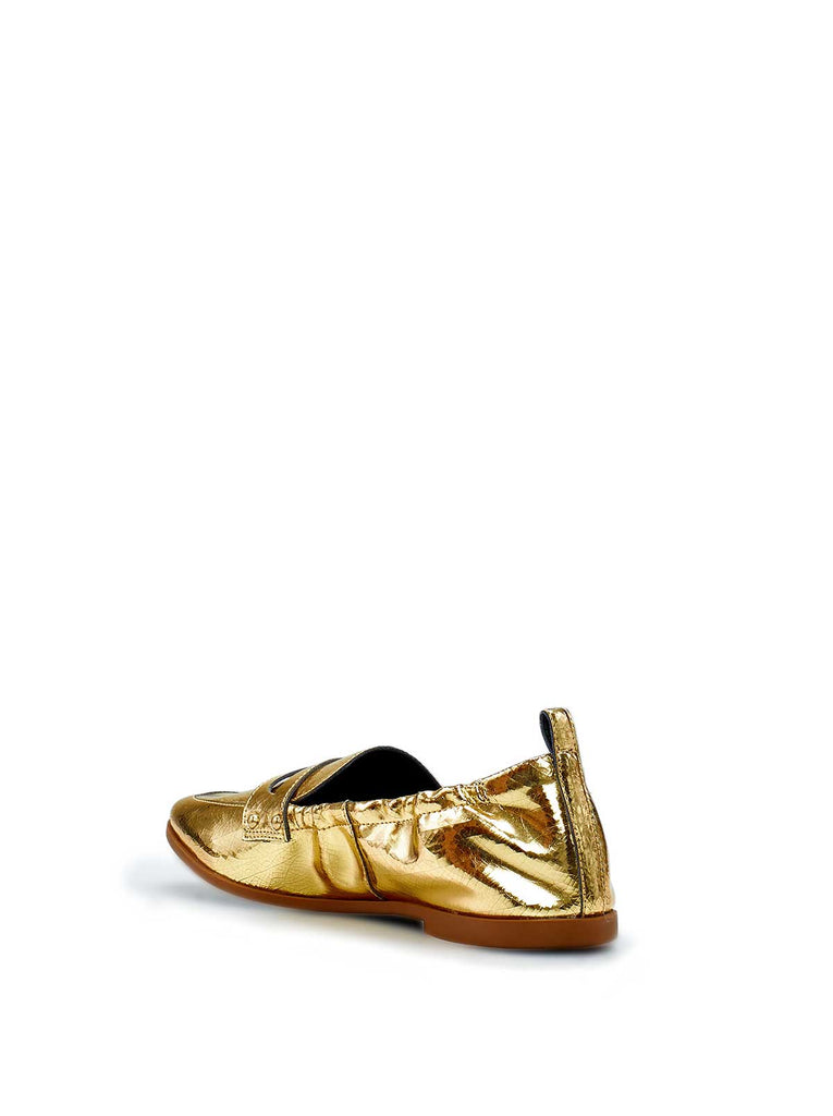Selipa Metallic Loafer in Gold