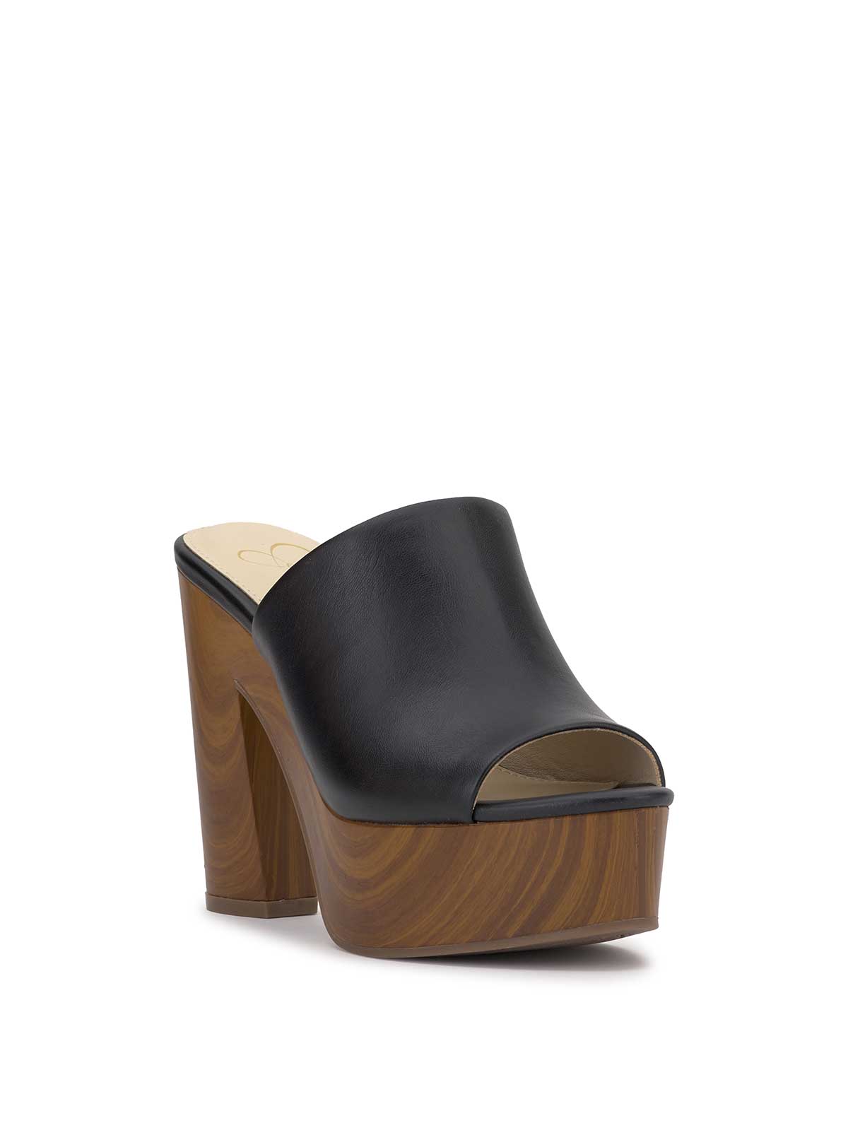 Shelbie Platform Slide in Black