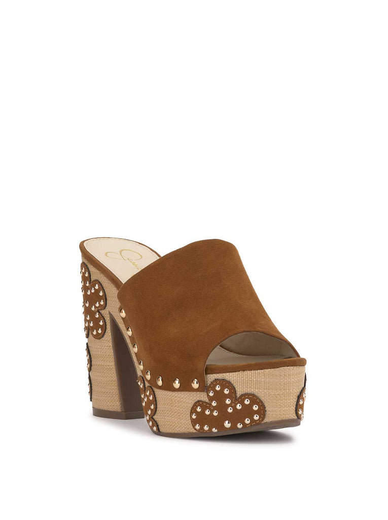 Shelbie Platform Slide in Tuscan Tan