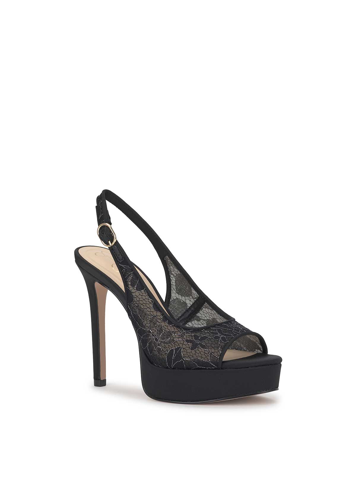 Sibilla High Heel in Black Lace