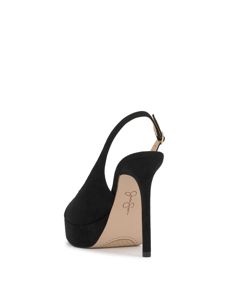 Sibilla High Heel in Black Suede