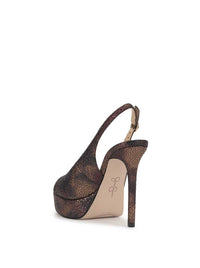 Sibilla High Heel in Bronze Snake