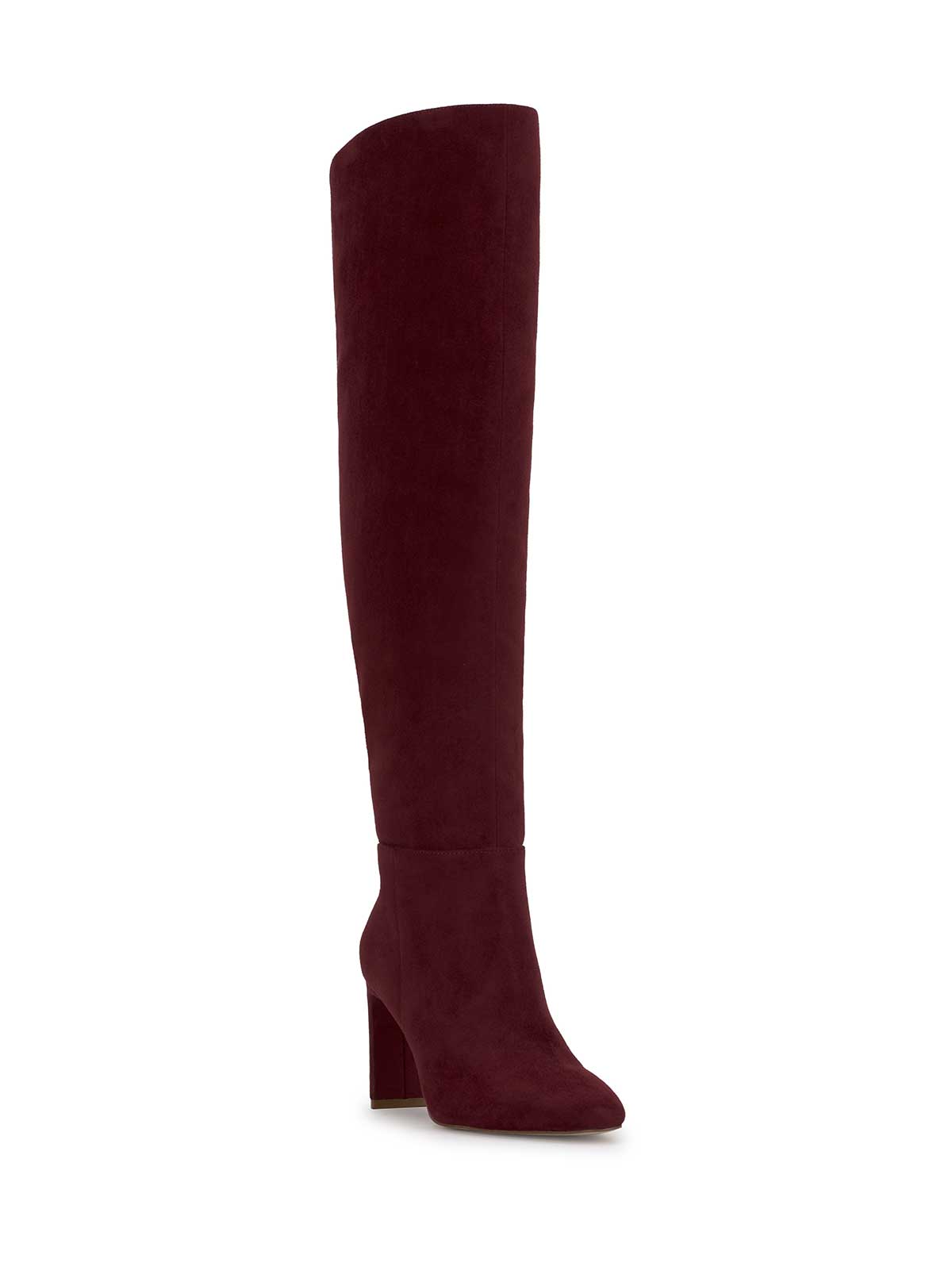 Simmona Over the Knee Boot in Dark Cherry
