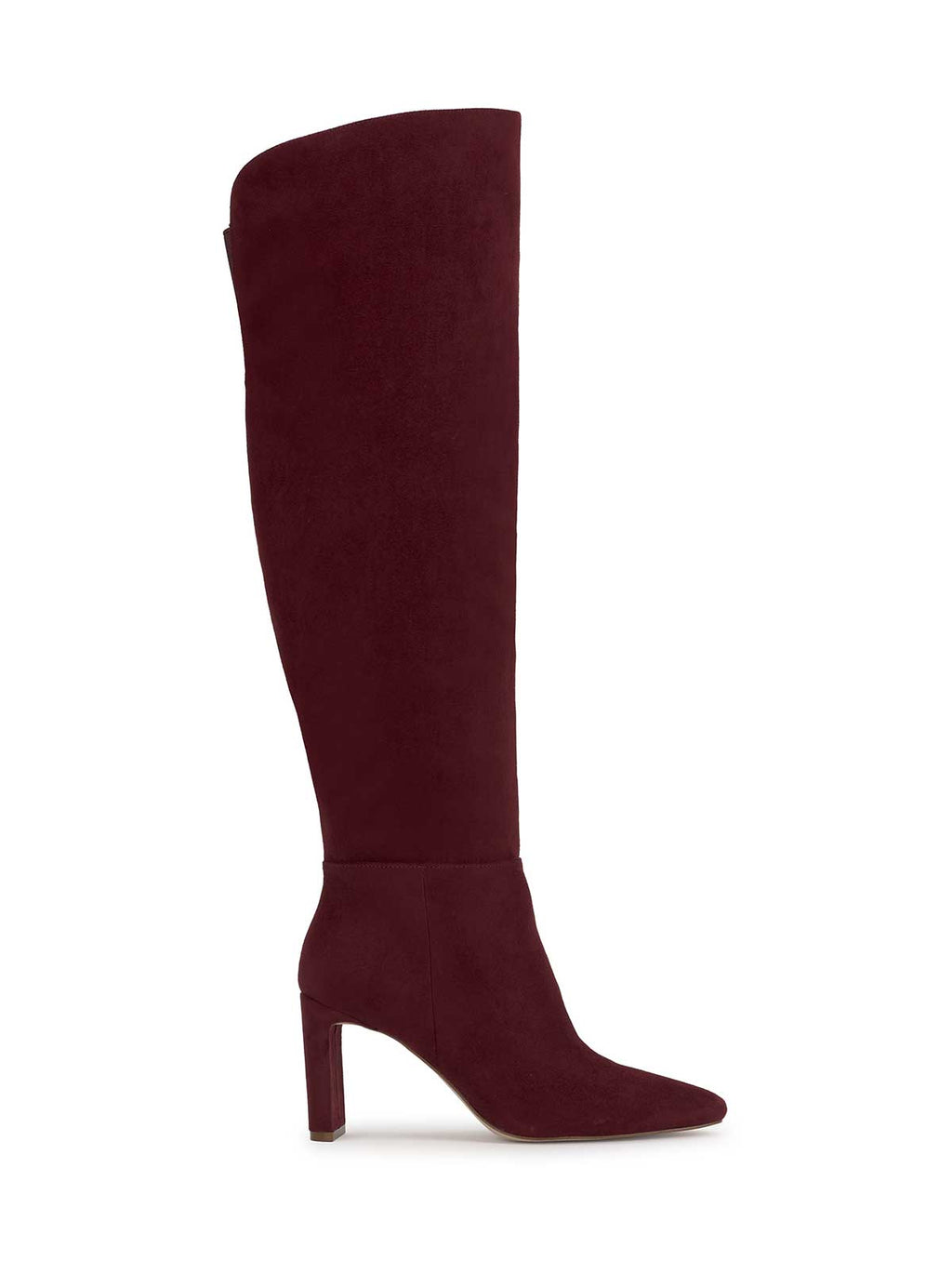 Simmona Over the Knee Boot in Dark Cherry