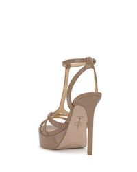 Sippete Platform Sandal in Chai Latte