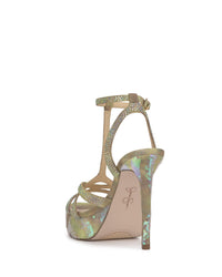 Sippete Platform Sandal in Peridot Tan