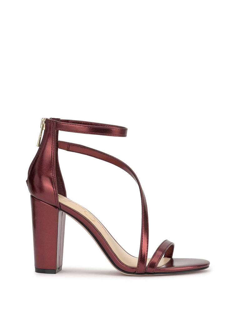 Sloyan High Heel Sandal in Oxblood