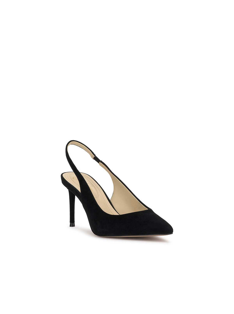 Souli Sling Back Heel in Black Suede