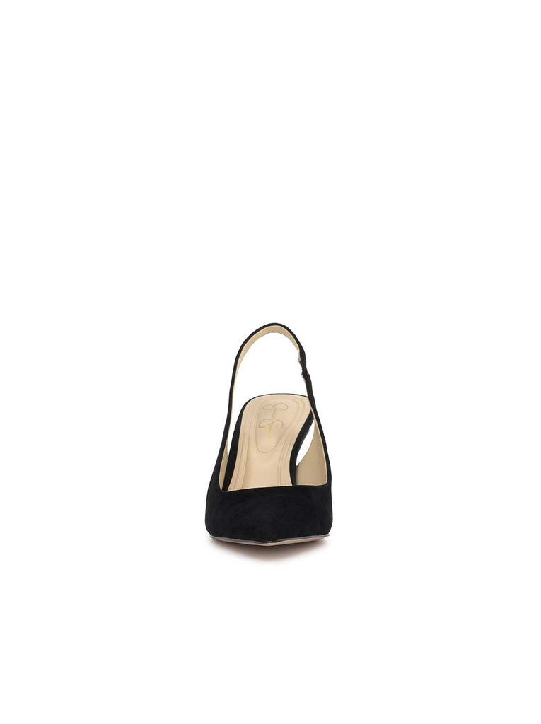 Souli Sling Back Heel in Black Suede