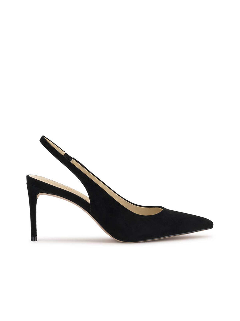 Souli Sling Back Heel in Black Suede