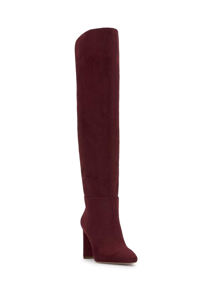 Sussta Over The Knee Boot in Dark Cherry