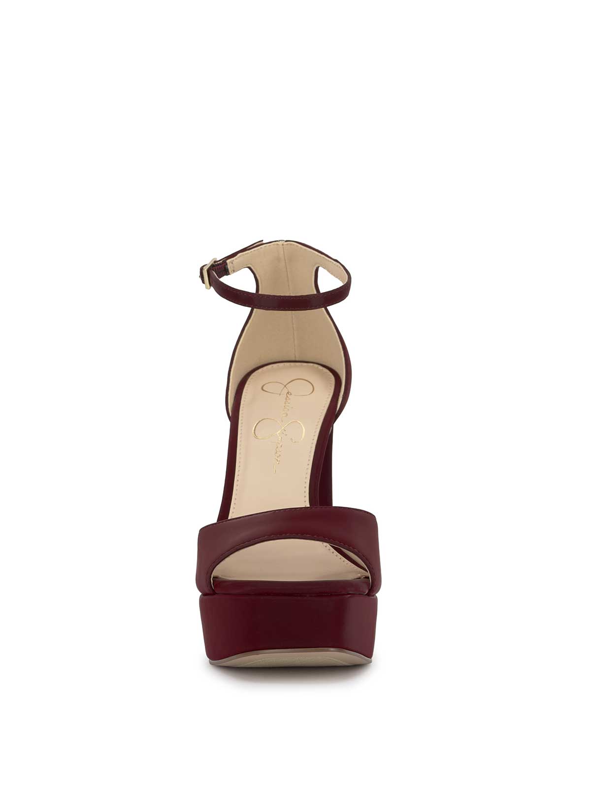Telxia Ankle Strap Platform Sandal in Dark Cherry – Jessica Simpson