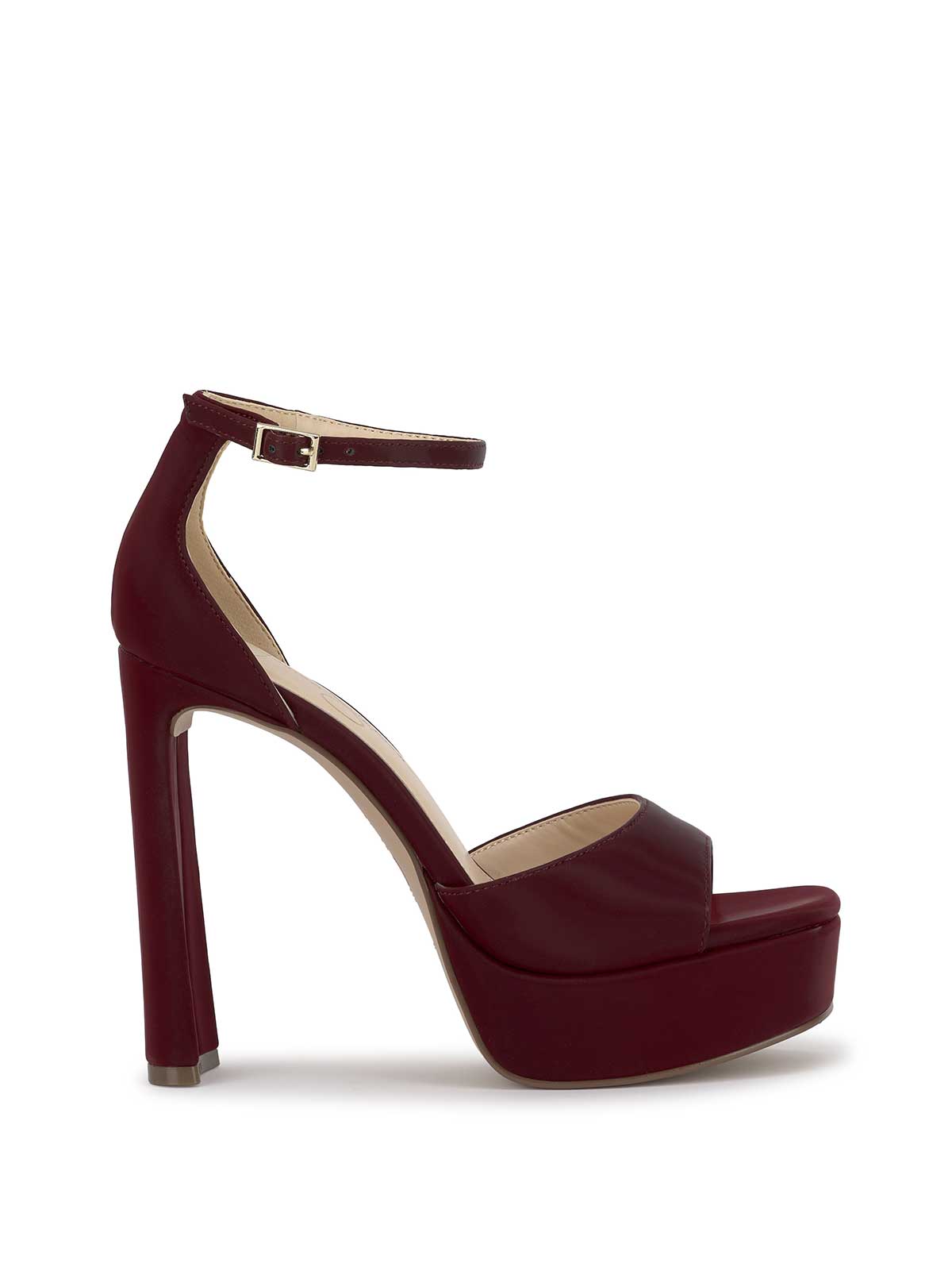 Telxia Ankle Strap Platform Sandal in Dark Cherry – Jessica Simpson