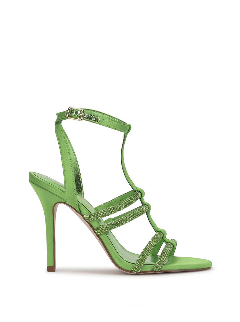 Tiannah T-Strap High Heel in Green