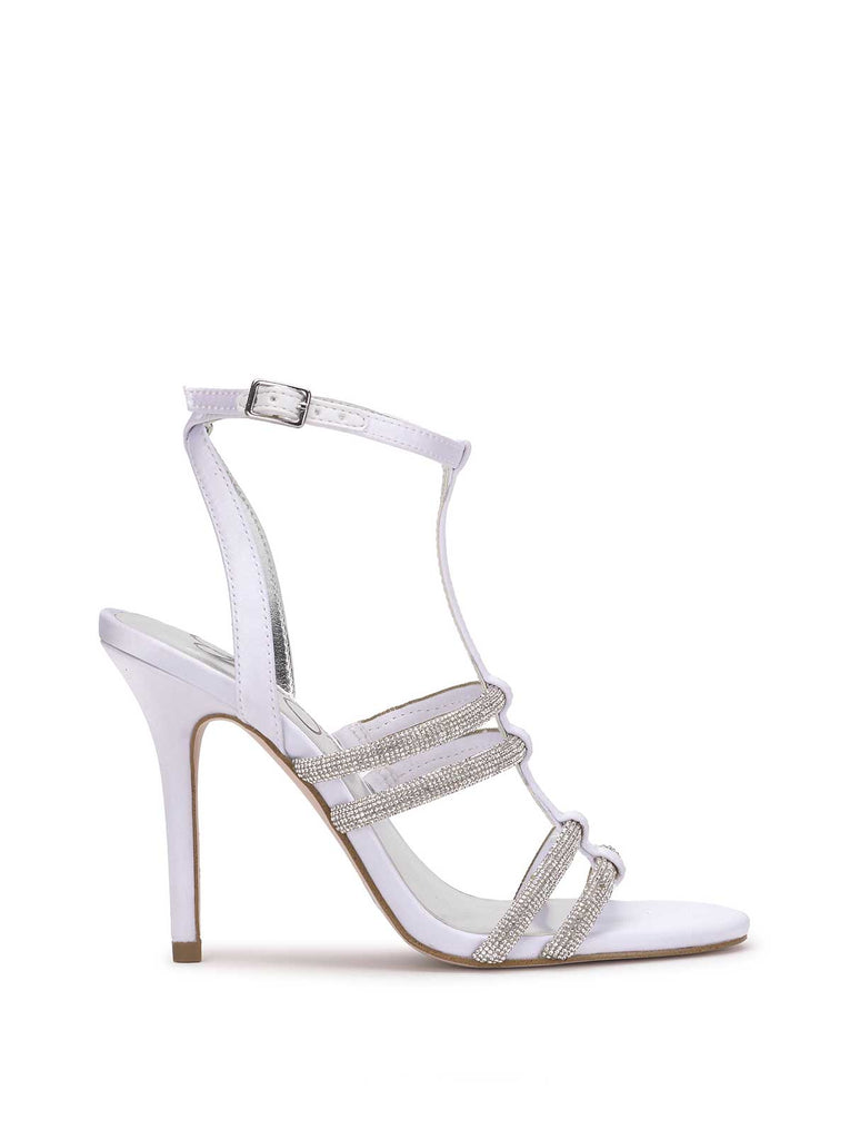 Tiannah T-Strap High Heel in White