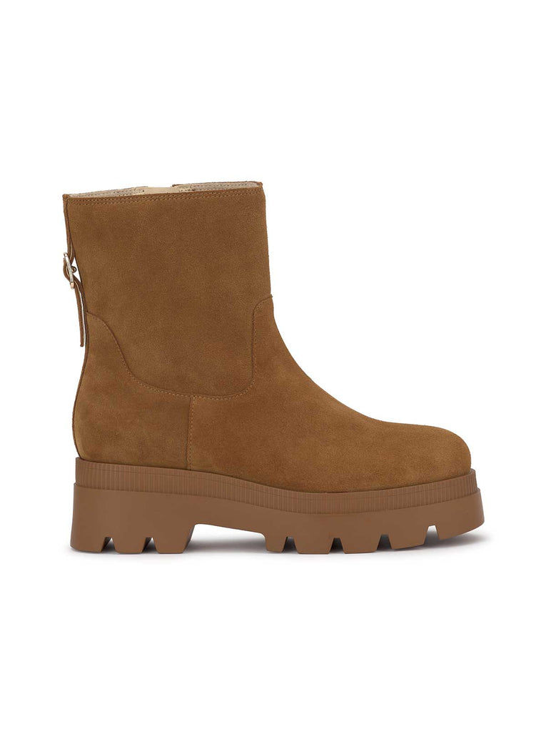 Ulalie Lug Bootie in Tuscan Tan