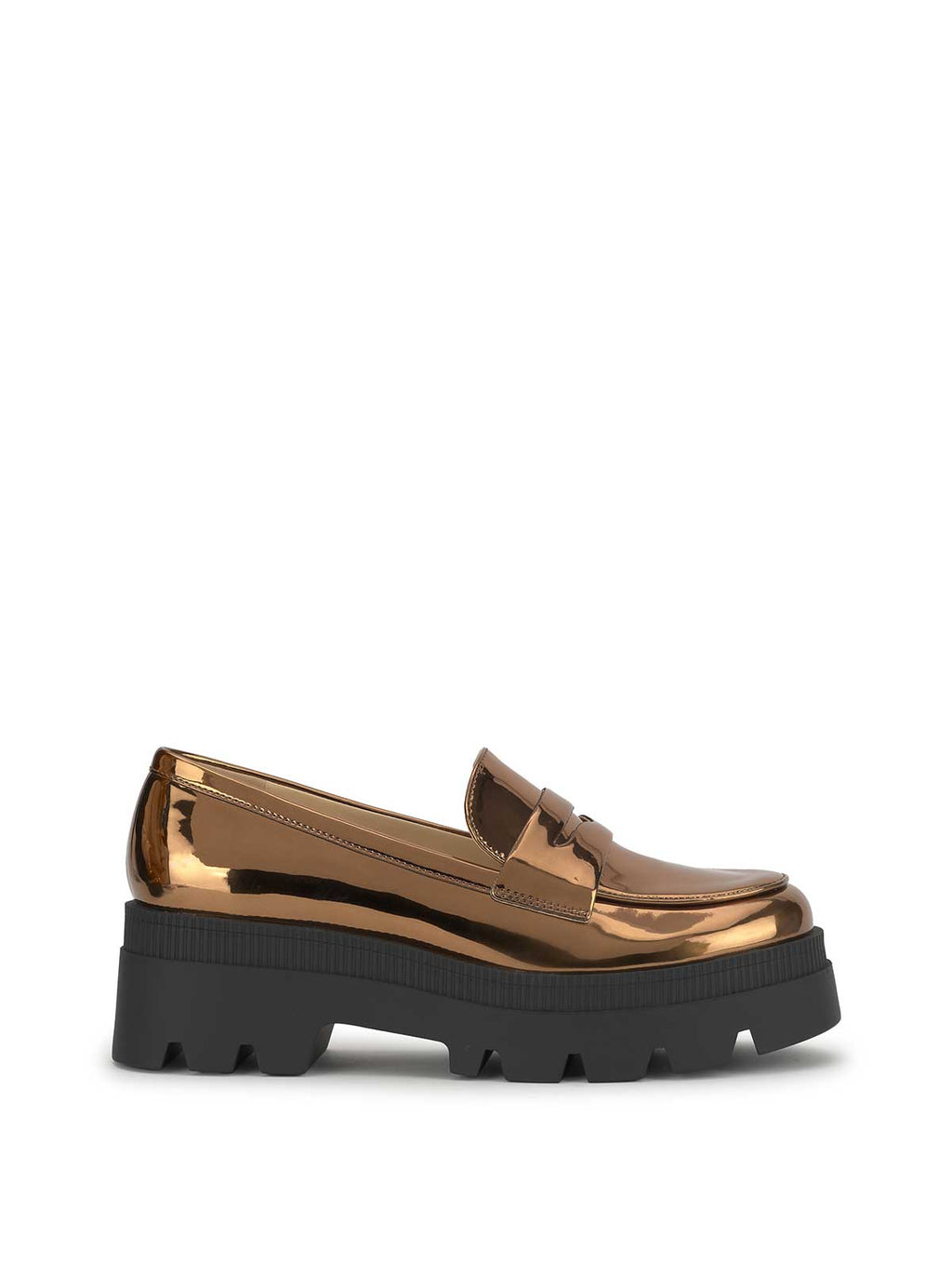 Ullinia Lug Platform Loafer in Bronze