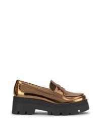 Ullinia Lug Platform Loafer in Bronze