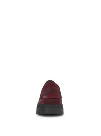 Ullinia Lug Platform Loafer in Dark Cherry