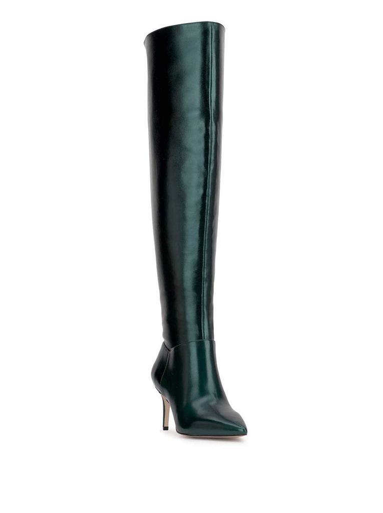 Verity Stiletto Boot in Dark Teal