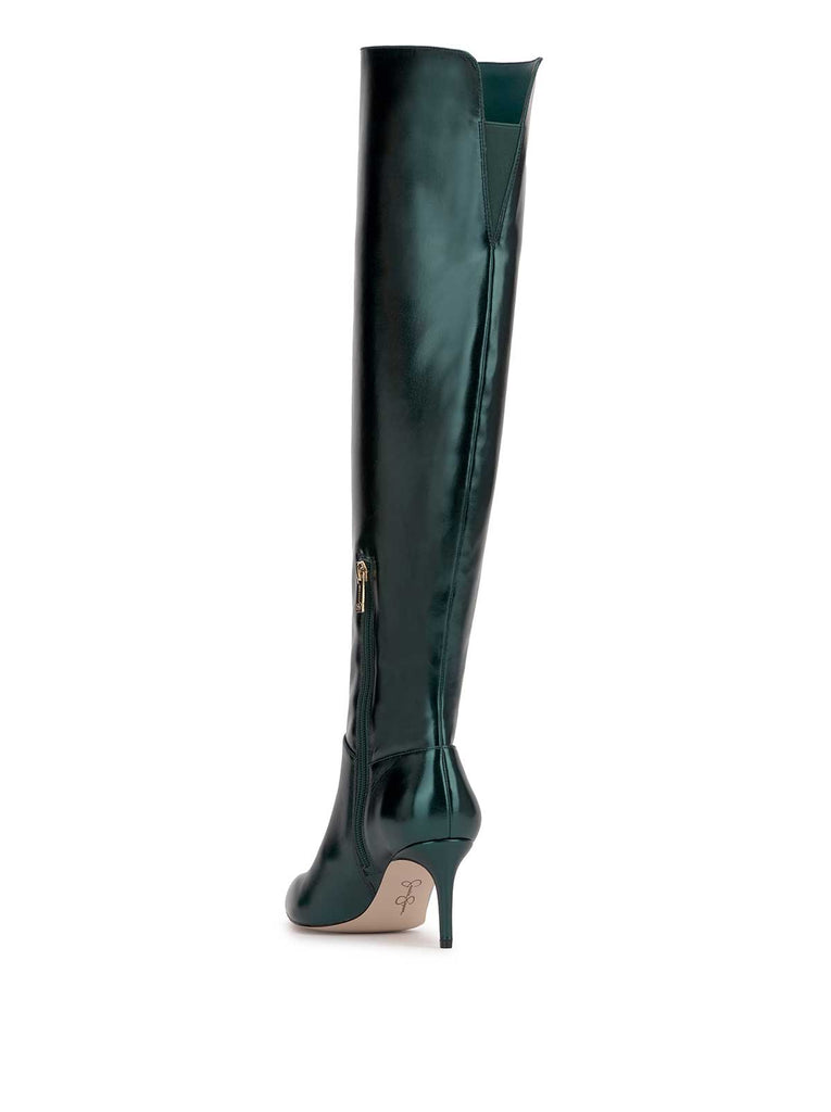 Verity Stiletto Boot in Dark Teal