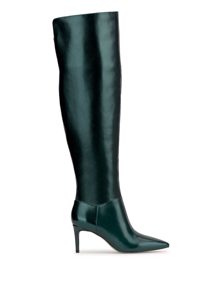 Verity Stiletto Boot in Dark Teal