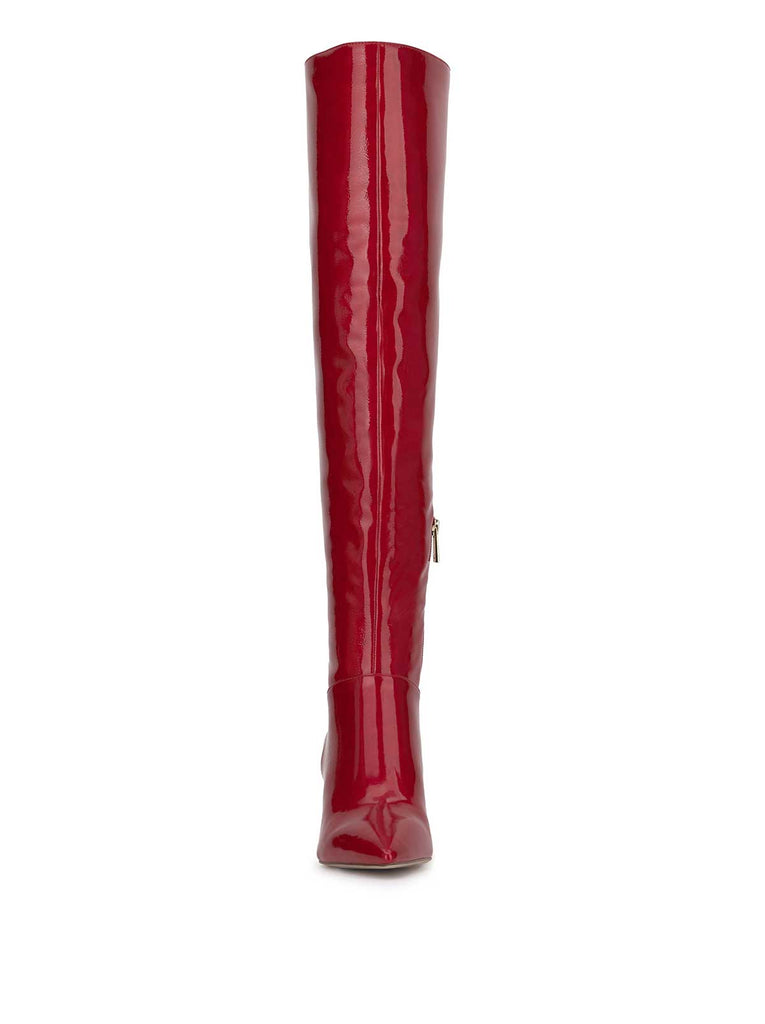 Verity Stiletto Boot in Red Muse