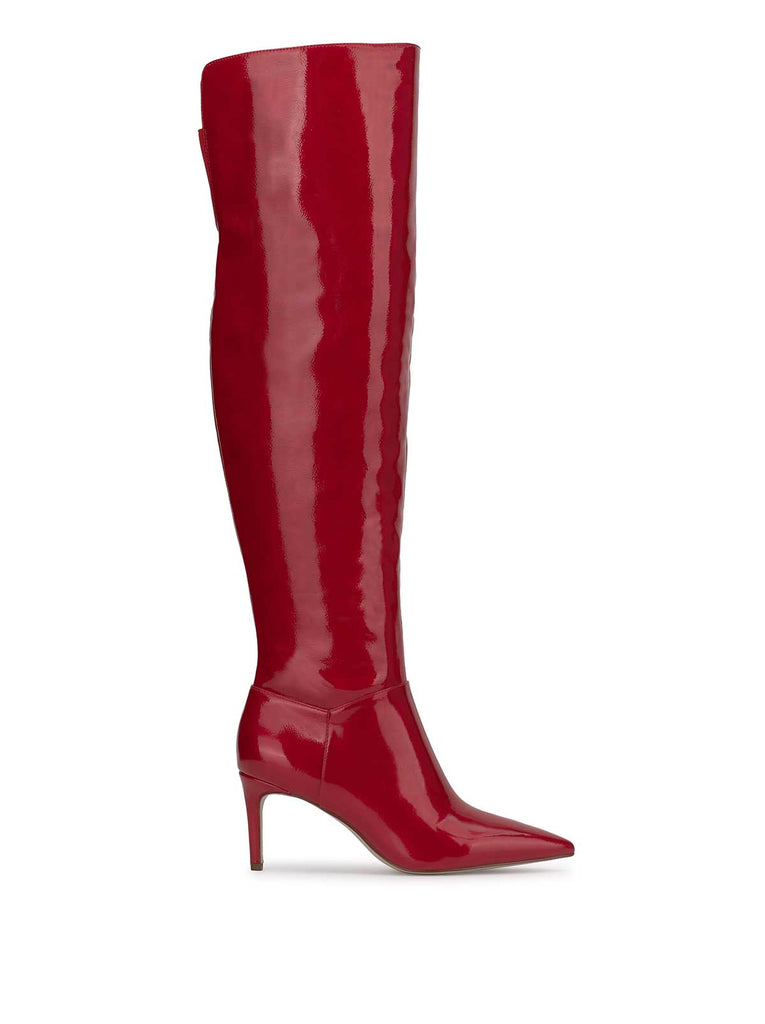 Verity Stiletto Boot in Red Muse