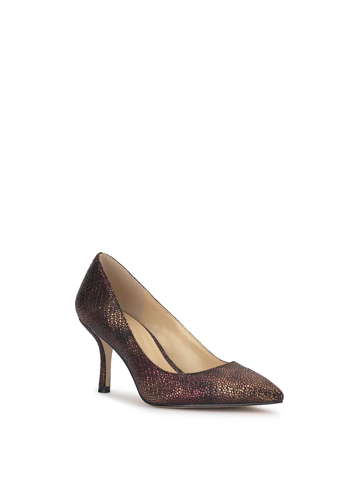 Voemi High Heel in Bronze Snake