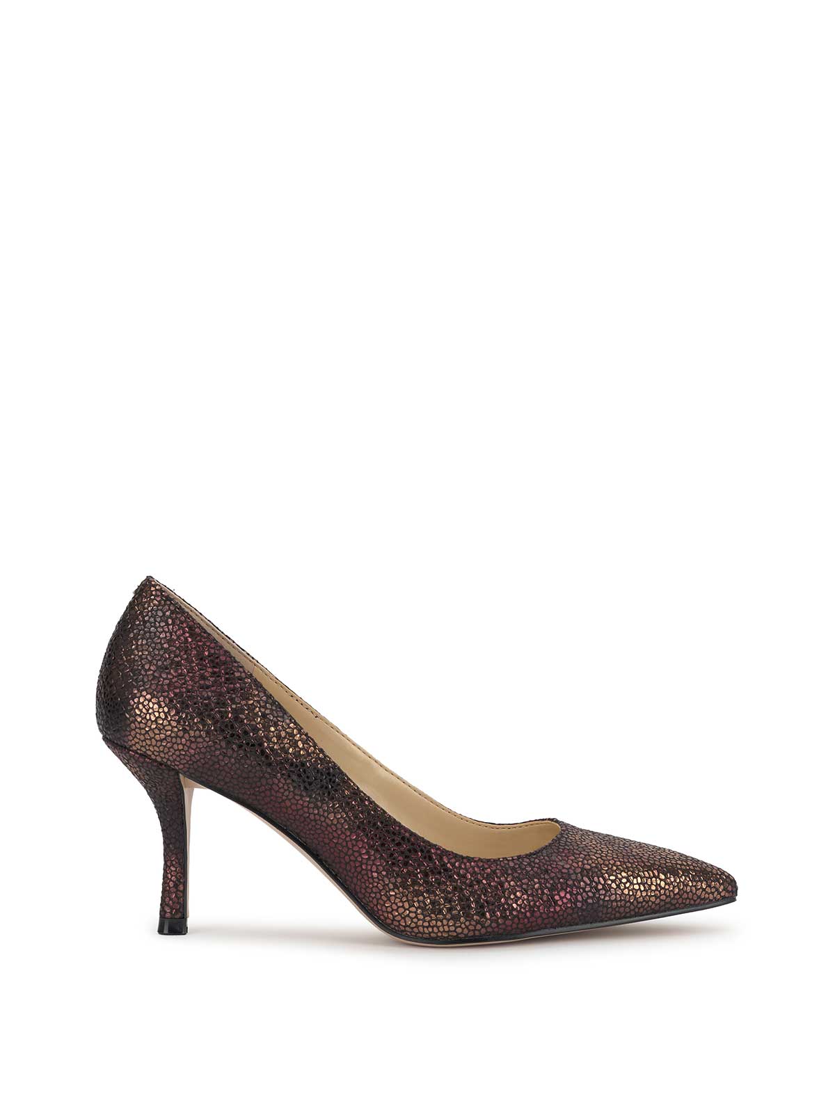 Voemi High Heel in Bronze Snake