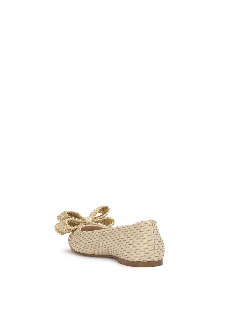 Whirzle Bow Ballet Flat in Natural