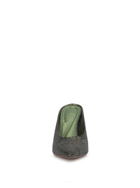 Wilix High Heel Mule in Sapphire Snake