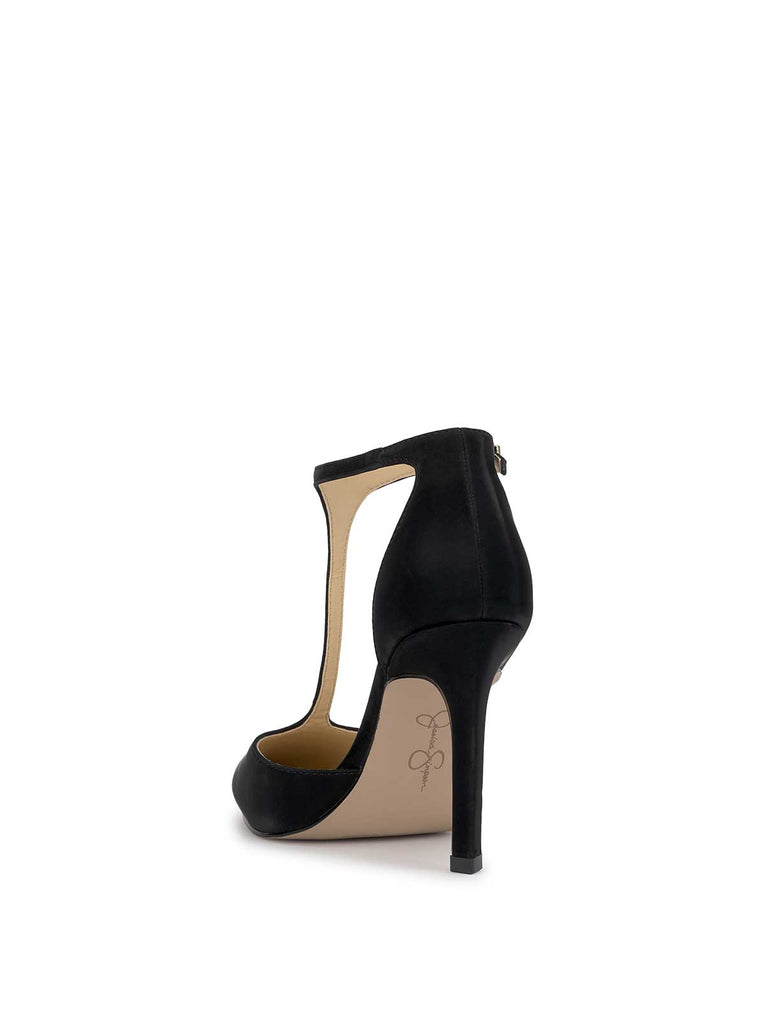 Willna T-Strap Pump in Black