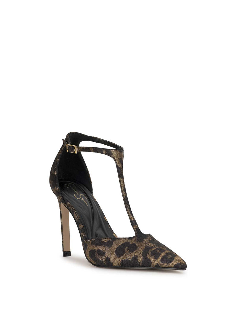 Willna T-Strap Pump in Leopard