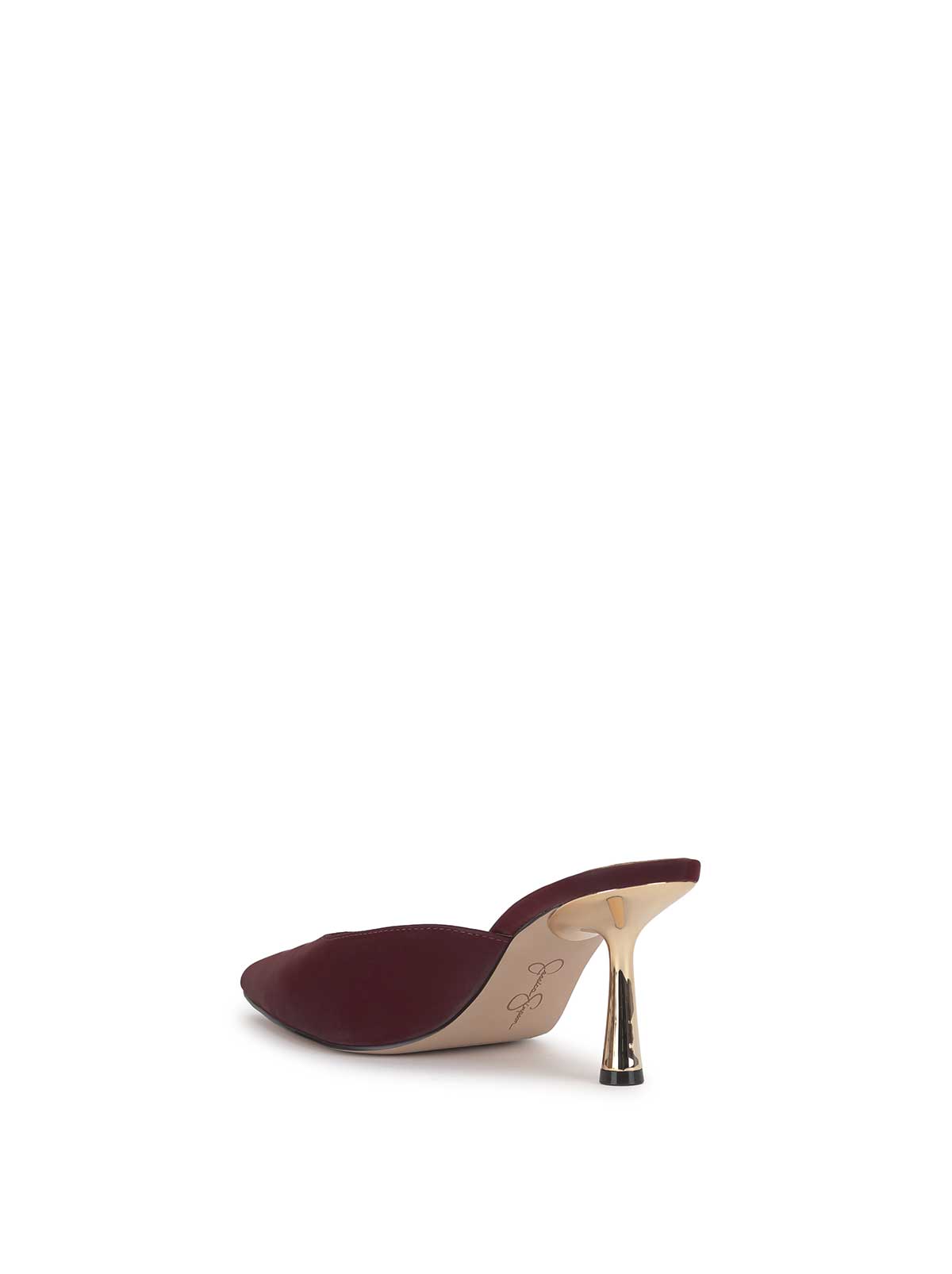Xia Pointed-Toe Mule in Dark Cherry