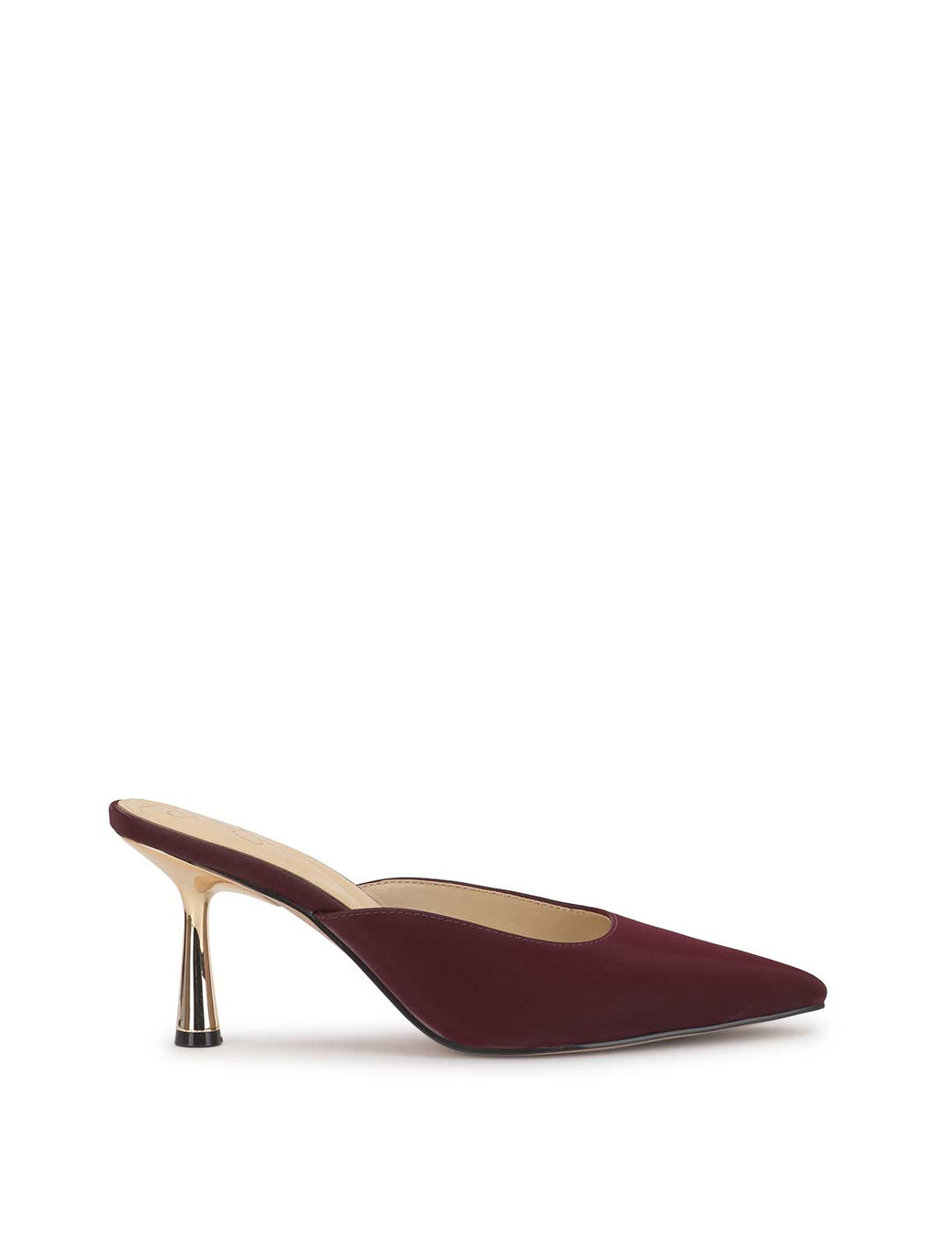 Xia Pointed-Toe Mule in Dark Cherry