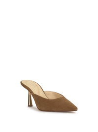 Xia Pointed-Toe Mule in Safari Brown