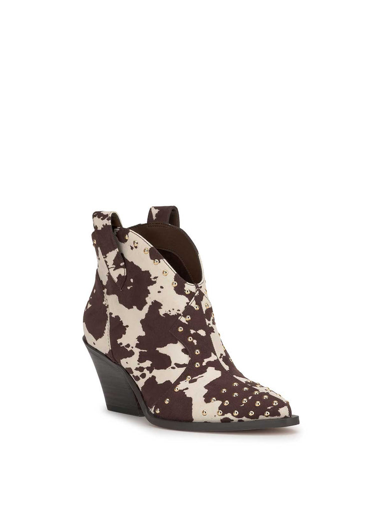 Zadie Bootie in Cow Print