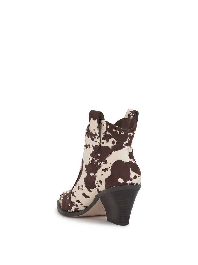 Zadie Bootie in Cow Print
