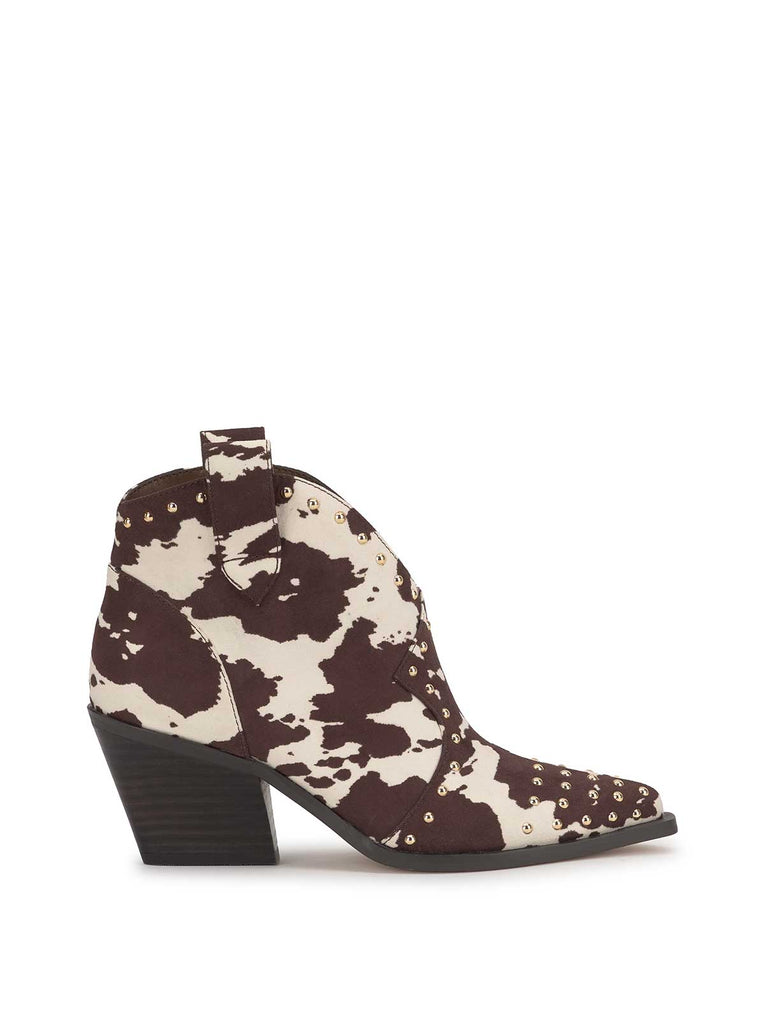 Zadie Bootie in Cow Print