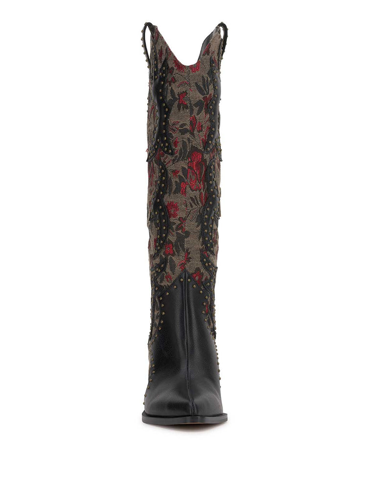 Zaikes Western Boot in Rosette Tapestry