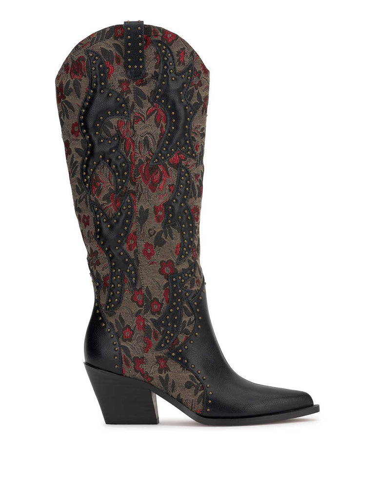 Zaikes Western Boot in Rosette Tapestry