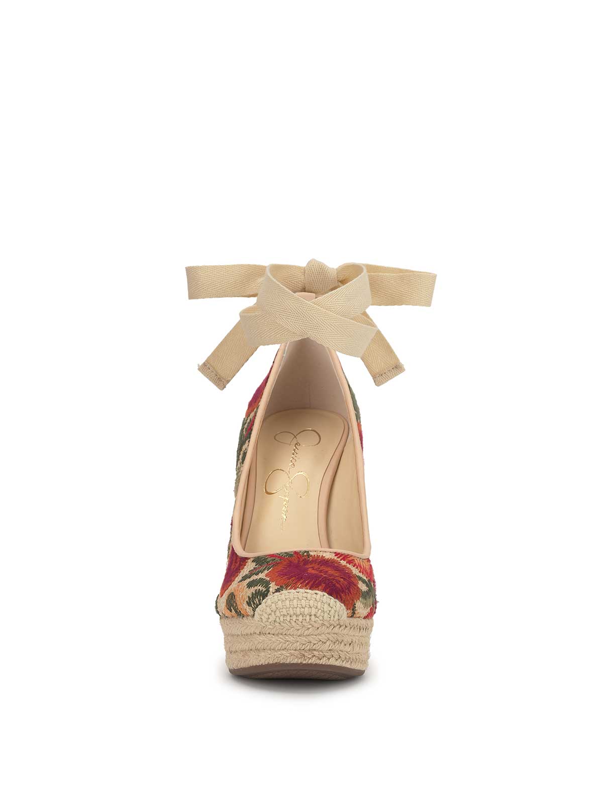 Zexie Platform Wedge in Floral Raffia – Jessica Simpson